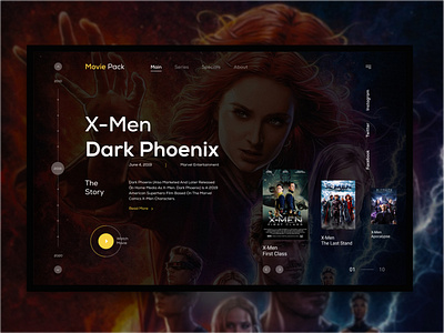 x men dark phoenix app design illustration logo typography ui ux vector web website