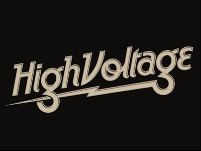 High Voltage, Logo custom lettering logo logotype typography wordmark