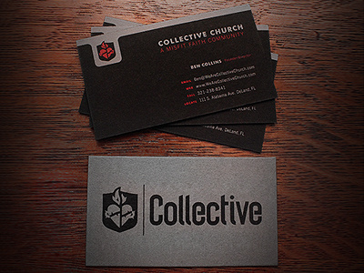 Collective Church business card business card identity logo print stationery typography