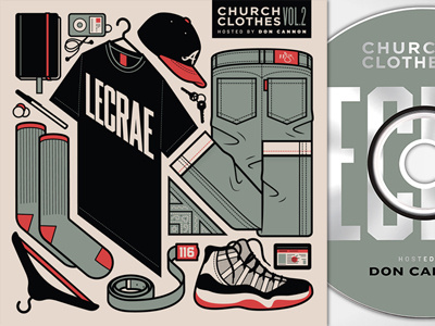 Lecrae "Church Clothes 2" album cover illustration music
