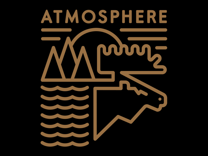 Atmosphere, Minnesota animal classic illustration logo shirt