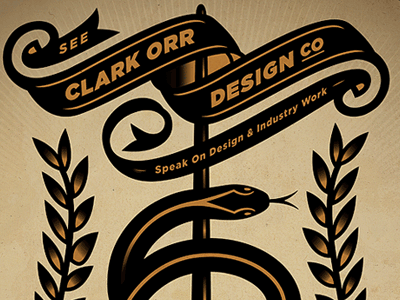 Clark Orr Design Co. Lecture Poster illustration poster