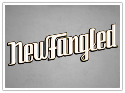 NewFangled americana custom type logo logotype typography vintage