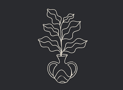 Plants branding design icon illustration lineal plant plant illustration vector
