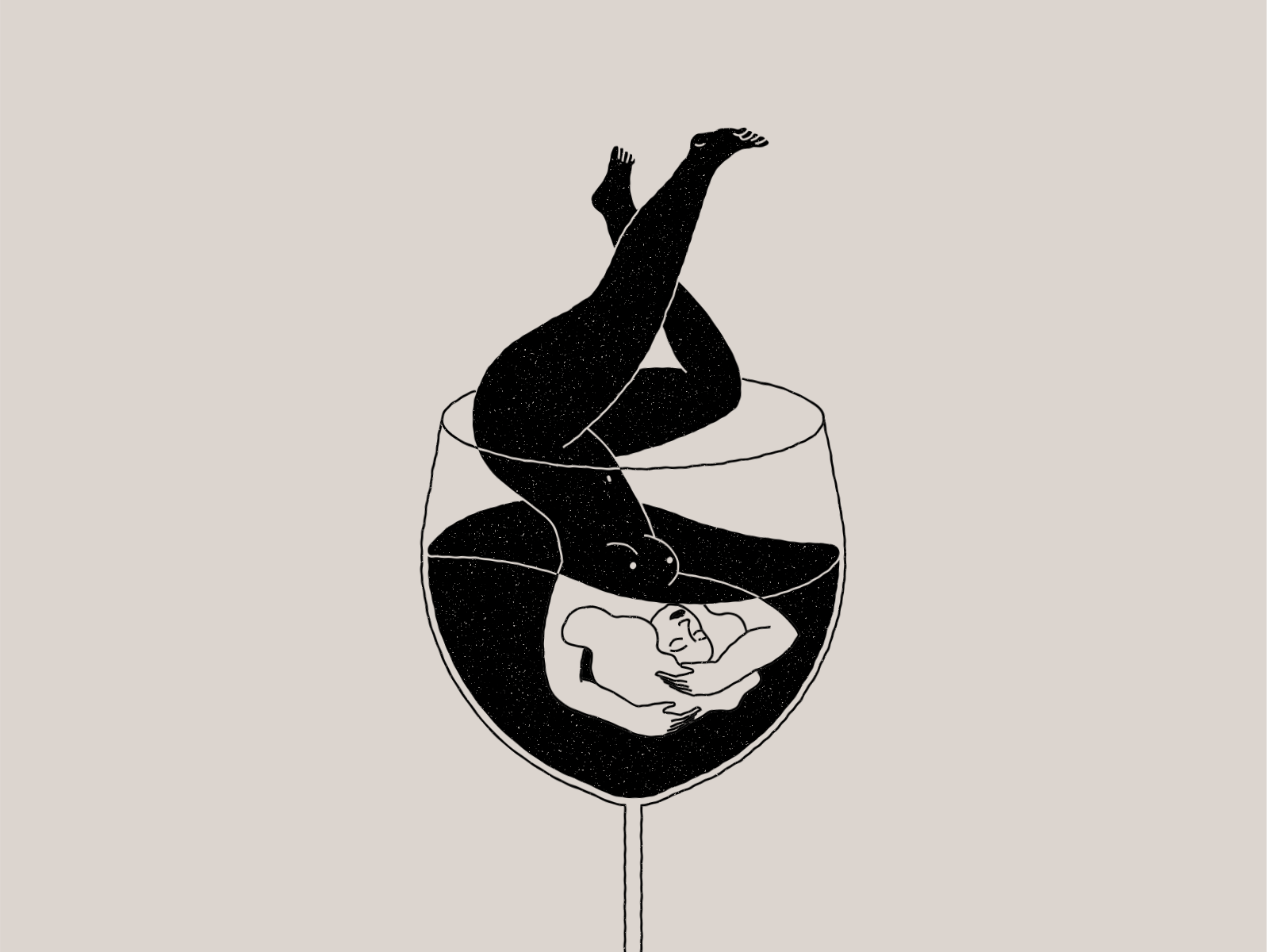 Drink wine, feel fine by Cynthia Torrez on Dribbble