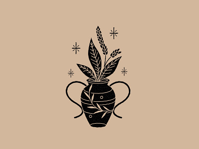 Magic Plants astrology design esoteric icon illustration lineal logo magic mystic plants vector
