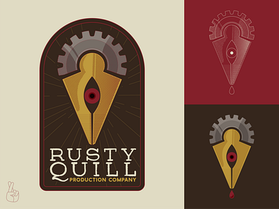 Rusty Quill Re-Brand 1/3 (unofficial) branding design logo podcast podcast logo rusty quill vector