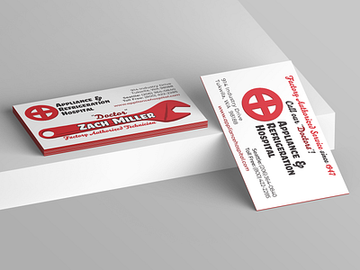 Appliance Doctor Business Cards 1/2 appliances business card repairman typesetting