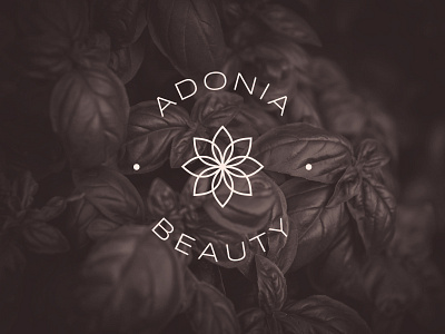 Adonia Beauty Logo beauty logo beauty product brand design brand identity cosmetic cosmetic logo cosmetic packaging cosmetics flower logo logo logo design minimal