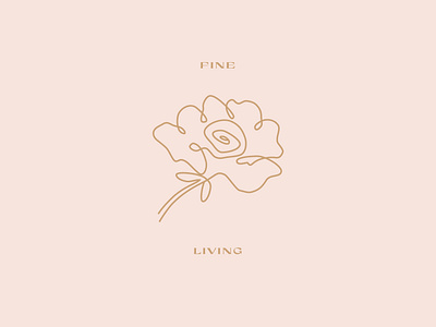 Single Line Flower Logo