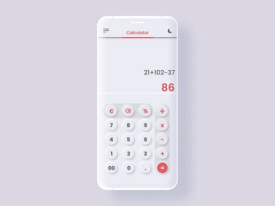 Calculator concept in Neumorphism adobe adobe xd android blacklivesmatter blm calculator calculator app calculator ui dailyui design dribbble illustration lighttheme neumorphic design neumorphism softui ui ux