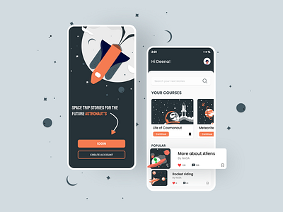 Space Stories app adobe xd app app design design figma free login page minimalist mockups space stories ui wesbite