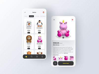 Toy Store app 3d branding freebies illustration mockups product design product page toy store toy story ui ux