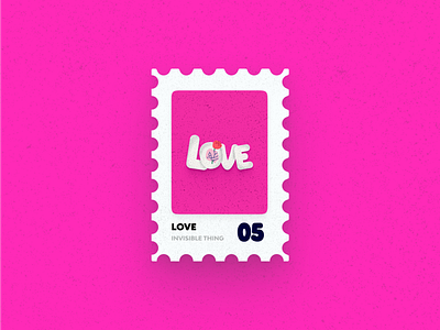 Post Stamp Series: Love 3d freebies grain texture illustration logo love lovely typogaphy typography art vector