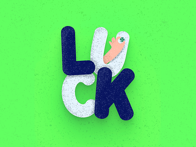 Luck Illustration 3d freebies illustrations lettering luck lucky lucky charms minimalist mockup typography typography art vector