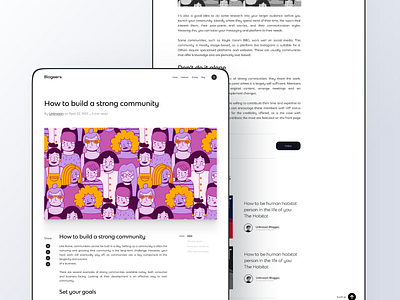 Blog Page Design 3d blog blog design blogger freebies minimalist mockups web design website