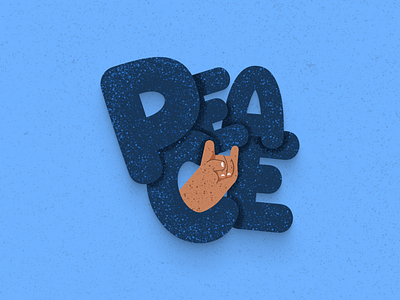 Peace illustration 3d design freebies illustrations minimalist peace peaceful typography typography art