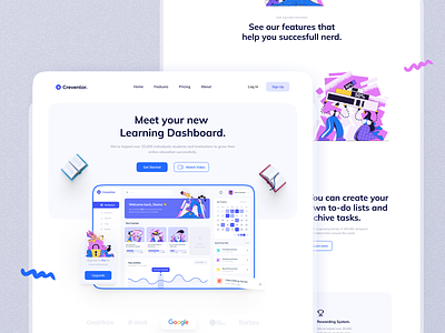 Learning Dashboard landing page 📖
