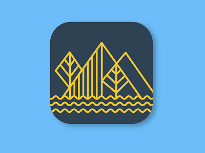 Daily UI#005 Hiking app app design hiking icon illustration vector