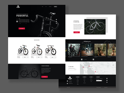 RoarBikes Homepage concept design ui ux web web design webdesign website website design