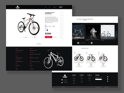 RoarBikes Product Page concept design product productpage ui ux web web design webdesign website website design