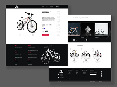 RoarBikes Product Page concept