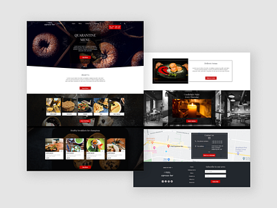 Restaurant Website Design design food food and drink food delivery ui ux web web design webdesign website