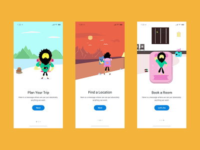 Travel app Onboarding