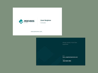 Corporate business card branding business card identity