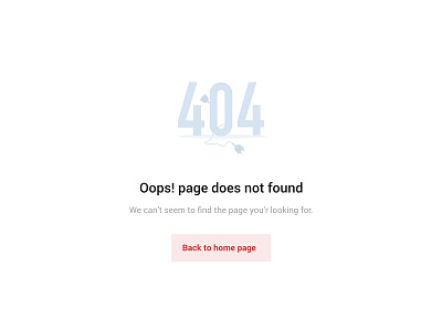 Oops page does not found 404 404 page ui