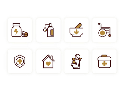 Pharmacy icons icon ui vector