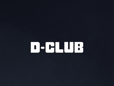 D - CLUB LOGO design illustrator logo mobile app