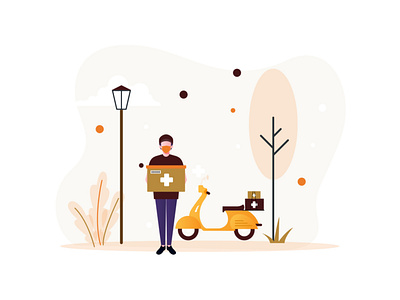 Mobile app illustrations