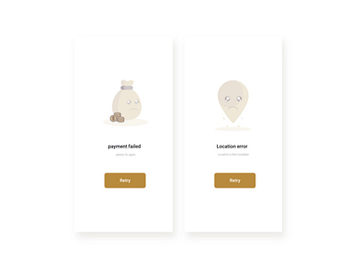 Mobile app illustrations