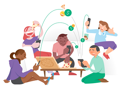 Circle Pay website illustrations