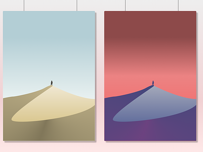 Desert Illustration art color desert design figma illustration illustration art sunset