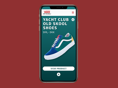 Vans Product Page (Daily UI 012) dailyui dailyui 012 gradient product page ui design user interface vans visual