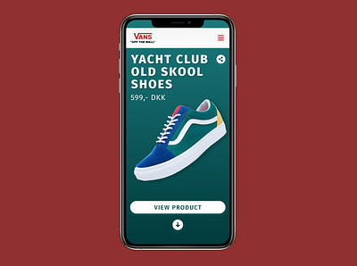 Vans Product Page (Daily UI 012) dailyui dailyui 012 gradient product page ui design user interface vans visual