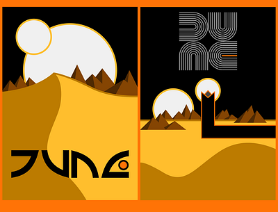 DUNE Designs branding flat illustration logo minimal