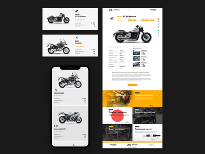 Motorcycle's site redisign bike design moto motorcycle redesign site ui ux web design webdesign