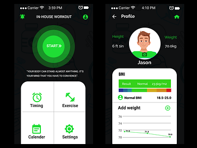 IN-HOUSE FITNESS APP