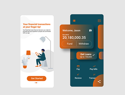 Finance app branding design figma finance finance app financial simple