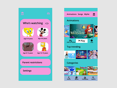 childrens app 1 app brand design children design love simple