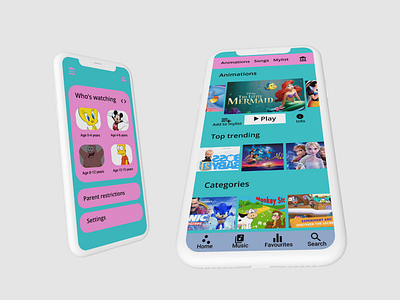 childrens app 2 app brand design branding children simple