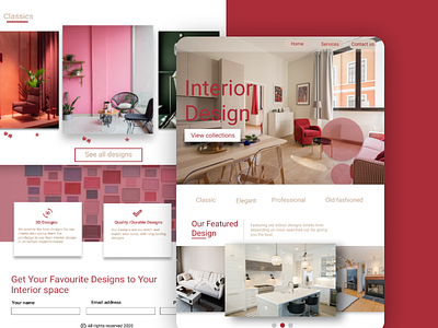 LAnding page Interior design