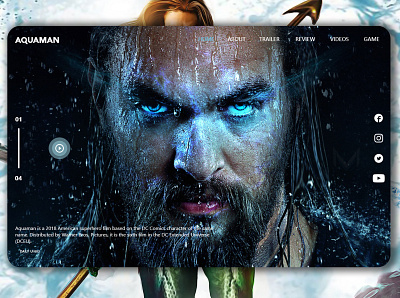 Aquaman concept UI app art branding daily ui dribbble film interaction design interaction dribble dribblers logo prototype ui ux vector web webdesign website