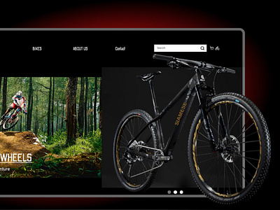 Bike store concept UI/UX Design bike bikes bikeshop ui ux ui design uxdesign webdesign website