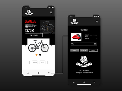 Concept UI/UX Design or Mobile Version Bike Store app bike bikes bikeshop design ui ui ux ui design uxdesign website