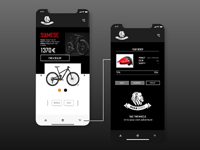 Concept UI/UX Design or Mobile Version Bike Store