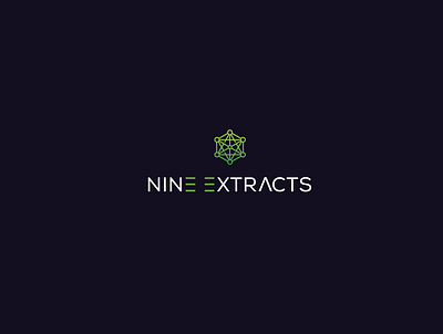 Nine Extracts brand identity flat illustrator logo logo design logo designer logo maker logodesign minimal tech logo technology